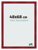 Photo Frame 48x68cm Wine Red Swept MDF Pisa Front Size | Yourdecoration.co.uk