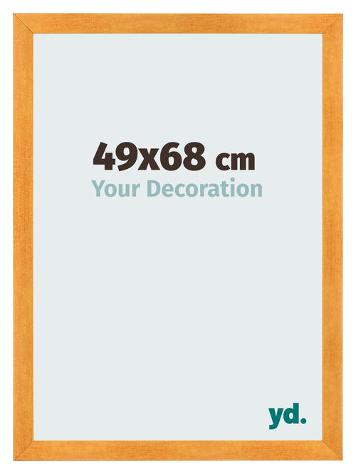 Photo Frame 49x68cm Orange MDF Pisa Front Size | Yourdecoration.co.uk