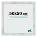 Photo Frame 50x50cm Aluminum Brushed MDF Pisa Front Size | Yourdecoration.co.uk