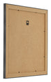 Photo Frame 50x50cm Black Silver Polished MDF Pisa Back Oblique | Yourdecoration.co.uk