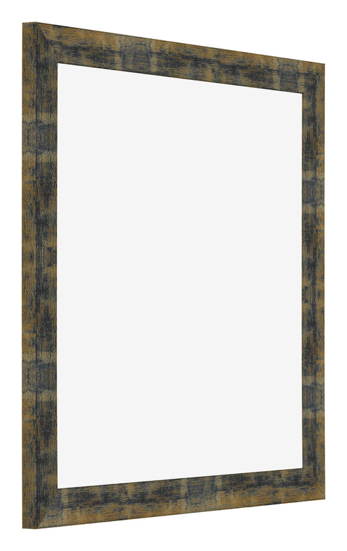 Photo Frame 50x50cm Blue Gold Melange MDF Pisa Front Oblique | Yourdecoration.co.uk
