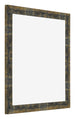 Photo Frame 50x50cm Blue Gold Melange MDF Pisa Front Oblique | Yourdecoration.co.uk