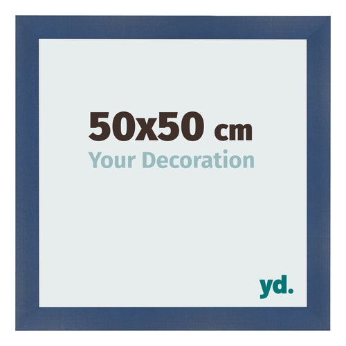 Photo Frame 50x50cm Dark Blue Swept MDF Pisa Front Size | Yourdecoration.co.uk