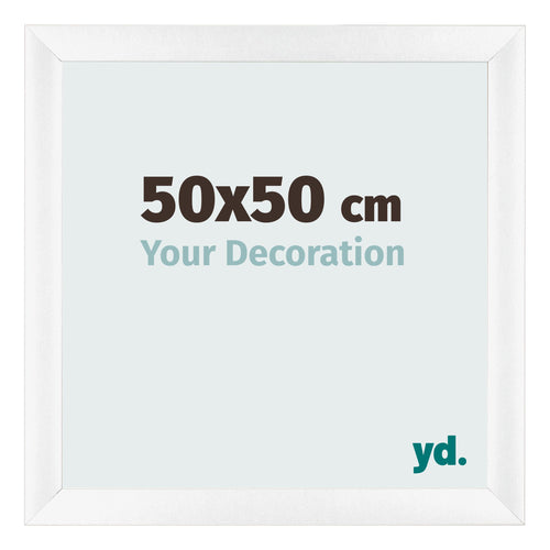 Photo Frame 50x50cm White Vintage MDF Pisa Front Size | Yourdecoration.co.uk