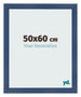 Photo Frame 50x60cm Dark Blue Swept MDF Pisa Front Size | Yourdecoration.co.uk