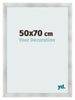Photo Frame 50x70cm Aluminum Brushed MDF Pisa Front Size | Yourdecoration.co.uk