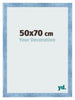 Photo Frame 50x70cm Clear Blue Swept MDF Pisa Front Size | Yourdecoration.co.uk