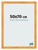 Photo Frame 50x70cm Orange MDF Pisa Front Size | Yourdecoration.co.uk