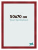 Photo Frame 50x70cm Wine Red Swept MDF Pisa Front Size | Yourdecoration.co.uk