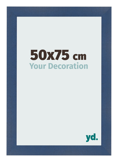 Photo Frame 50x75cm Dark Blue Swept MDF Pisa Front Size | Yourdecoration.co.uk