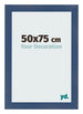 Photo Frame 50x75cm Dark Blue Swept MDF Pisa Front Size | Yourdecoration.co.uk