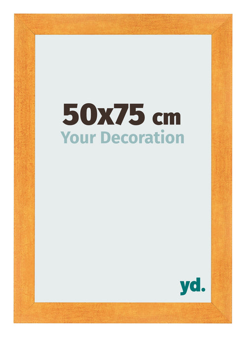 Photo Frame 50x75cm Orange MDF Pisa Front Size | Yourdecoration.co.uk