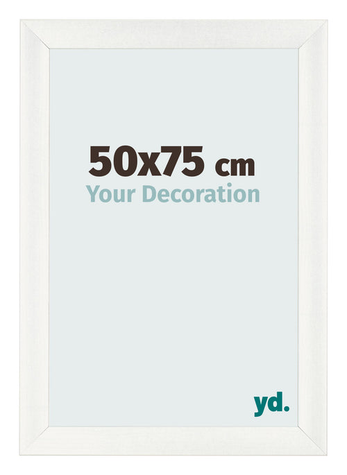Photo Frame 50x75cm White Vintage MDF Pisa Front Size | Yourdecoration.co.uk