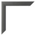 Photo Frame 55x65cm Black Silver Polished MDF Pisa Detail Corner | Yourdecoration.co.uk