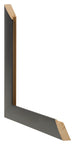 Photo Frame 55x65cm Black Silver Polished MDF Pisa Detail Intersection | Yourdecoration.co.uk