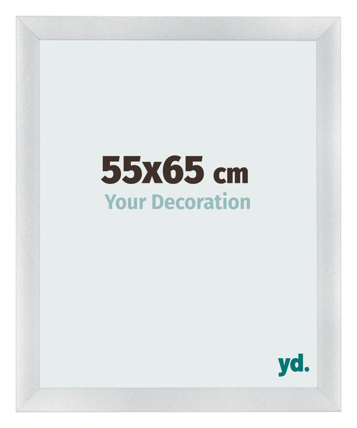 Photo Frame 55x65cm Silver Black Swept MDF Pisa Front Size | Yourdecoration.co.uk
