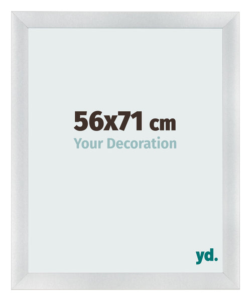 Photo Frame 56x71cm Silver Black Swept MDF Pisa Front Size | Yourdecoration.co.uk