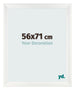 Photo Frame 56x71cm White Vintage MDF Pisa Front Size | Yourdecoration.co.uk
