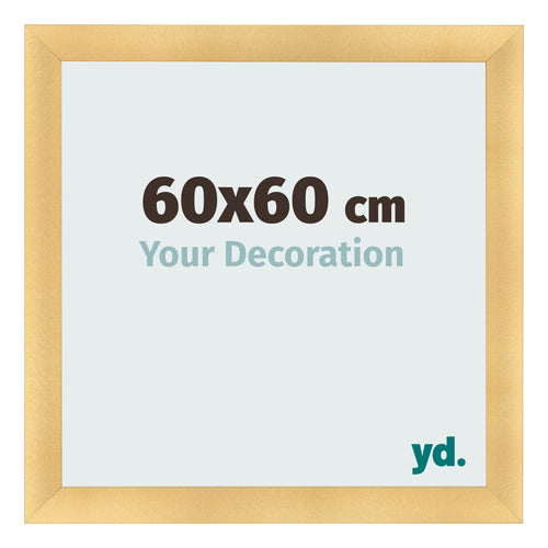 Photo Frame 60x60cm Gold Vintage MDF Pisa Front Size | Yourdecoration.co.uk