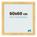 Photo Frame 60x60cm Gold Vintage MDF Pisa Front Size | Yourdecoration.co.uk