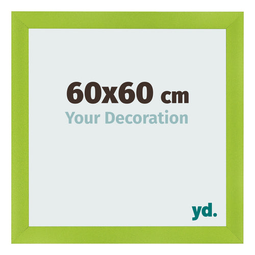 Photo Frame 60x60cm Green MDF Pisa Front Size | Yourdecoration.co.uk
