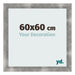 Photo Frame 60x60cm Metal Vintage MDF Pisa Front Size | Yourdecoration.co.uk
