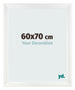 Photo Frame 60x70cm White Vintage MDF Pisa Front Size | Yourdecoration.co.uk