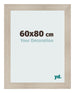 Photo Frame 60x80cm Oak Rustic MDF Pisa Front Size | Yourdecoration.co.uk
