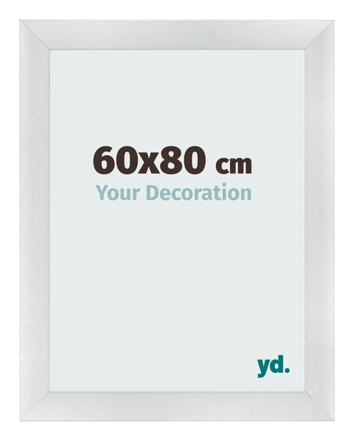 Photo Frame 60x80cm Silver Black Swept MDF Pisa Front Size | Yourdecoration.co.uk