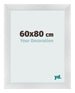 Photo Frame 60x80cm Silver Black Swept MDF Pisa Front Size | Yourdecoration.co.uk