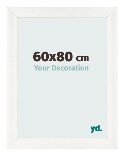 Photo Frame 60x80cm White Vintage MDF Pisa Front Size | Yourdecoration.co.uk
