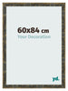 Photo Frame 60x84cm Blue Gold Melange MDF Pisa Front Size | Yourdecoration.co.uk