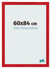 Photo Frame 60x84cm Red MDF Pisa Front Size | Yourdecoration.co.uk