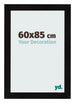 Photo Frame 60x85cm Black Silver Polished MDF Pisa Front Size | Yourdecoration.co.uk
