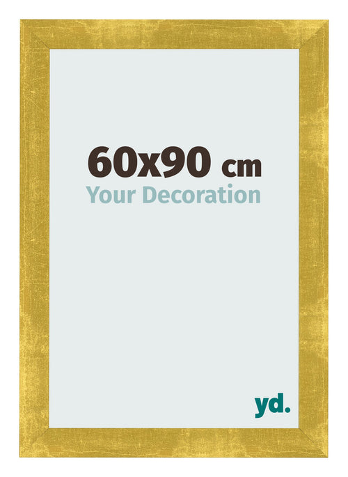 Photo Frame 60x90cm Gold Vintage MDF Pisa Front Size | Yourdecoration.co.uk
