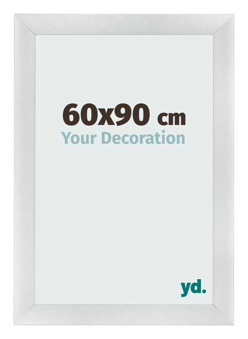 Photo Frame 60x90cm Silver Black Swept MDF Pisa Front Size | Yourdecoration.co.uk