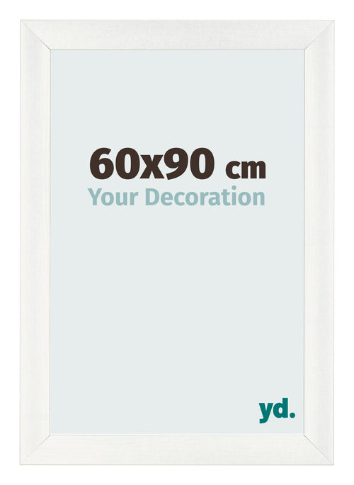 Photo Frame 60x90cm White Vintage MDF Pisa Front Size | Yourdecoration.co.uk