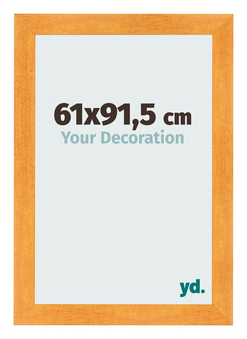 Photo Frame 61x91 5cm Orange MDF Pisa Front Size | Yourdecoration.co.uk
