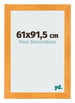 Photo Frame 61x91 5cm Orange MDF Pisa Front Size | Yourdecoration.co.uk
