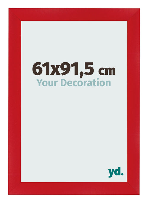 Photo Frame 61x91 5cm Red MDF Pisa Front Size | Yourdecoration.co.uk