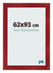 Photo Frame 62x93cm Wine Red Swept MDF Pisa Front Size | Yourdecoration.co.uk