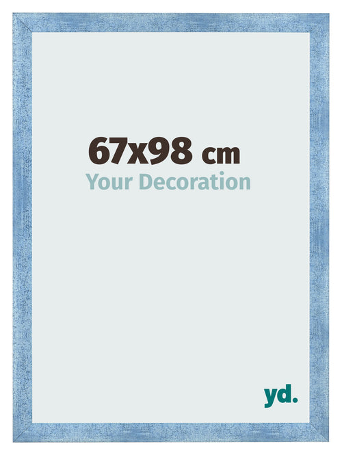 Photo Frame 67x98cm Clear Blue Swept MDF Pisa Front Size | Yourdecoration.co.uk