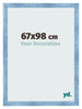 Photo Frame 67x98cm Clear Blue Swept MDF Pisa Front Size | Yourdecoration.co.uk