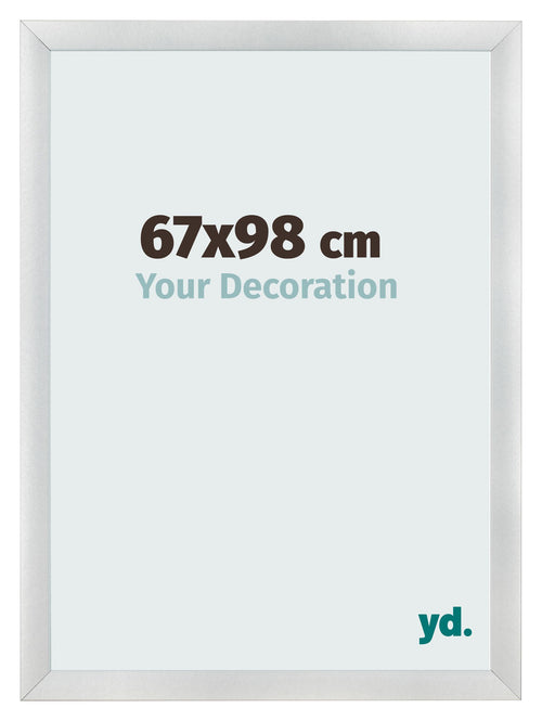 Photo Frame 67x98cm Silver Black Swept MDF Pisa Front Size | Yourdecoration.co.uk