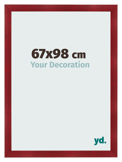 Photo Frame 67x98cm Wine Red Swept MDF Pisa Front Size | Yourdecoration.co.uk