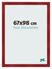 Photo Frame 67x98cm Wine Red Swept MDF Pisa Front Size | Yourdecoration.co.uk