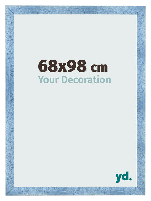 Photo Frame 68x98cm Clear Blue Swept MDF Pisa Front Size | Yourdecoration.co.uk