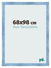 Photo Frame 68x98cm Clear Blue Swept MDF Pisa Front Size | Yourdecoration.co.uk