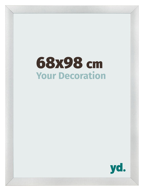 Photo Frame 68x98cm Silver Black Swept MDF Pisa Front Size | Yourdecoration.co.uk
