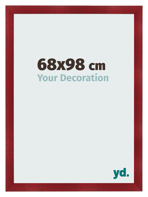 Photo Frame 68x98cm Wine Red Swept MDF Pisa Front Size | Yourdecoration.co.uk